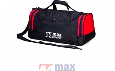 Bolsa de Viagem com bolso frontal - Tam.: 26 x 27 x 57 cm.