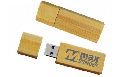 Pen Drive Eco de 4 GB ou 8 GB.